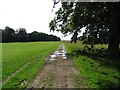 Track through Stapleford Park in LE14 2EF