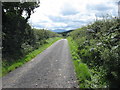 View south along the minor road to Llanfaes in LL58 8PP
