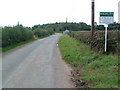 The edge of Hamstall Ridware (including road sign). in WS15 3SH