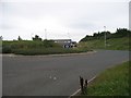 Spott roundabout - appalling cycle path in EH42 1ZR