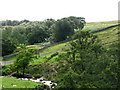 The valley of the Linn Burn near Westburnhope bridge in NE47 0HT