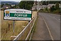 Entering Forfar from the south in DD8 1XA