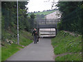 Footpath beneath the railway line in SY16 4LE