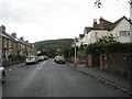 Looking up Poundfield Road, Minehead in TA24 5TA