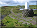 Pennine Way and Black Hill trig point 2958 in HD9 2QH