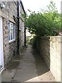 Footpath from Church view, Thorner, leading to Victory Hall in LS14 3LA