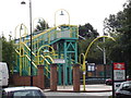 Colourful Footbridge Leading to Bulwell Station in NG6 8DL