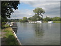 Thameside moorings at Moulsford in OX10 9JG