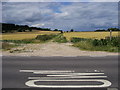Footpath cuts across the B2146 in GU31 5LG