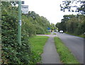 Union Road heading towards Stowmarket from Onehouse in IP14 1UB
