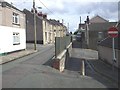 "Split-level" street, Hopkin St, Pen-yr-englyn, Treherbert in CF42 5EN