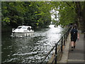 The Thames Path approaching Maidenhead bridge in SL6 0AA
