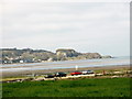 The car park at Pentraeth Beach in LL75 8PX