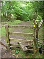 Stile on former tramroad incline in SA9 1XA