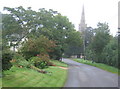 Lane to the church, Catworth in PE28 0PQ