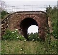Disused railway line bridge - from a very disused footpath! in L40 4AF