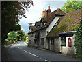The A4155 and Ye Olde Dog and Badger, Medmenham in SL7 2HJ