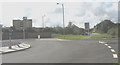 View back into town along Lon Talwrn from the roundabout in LL77 7LF