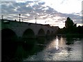 Silver Sunset at Chertsey Bridge in KT16 8JY