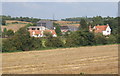 Looking across the fields to Tudor Grange in Somersham (Mid Suffolk)