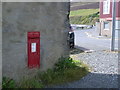 Postbox and Main Street towards Port Arthur in ZE1 0UN