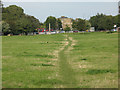 Woolwich Common: footpath towards the town in SE18 3TN