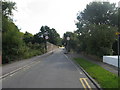 Narrow railway bridge on Woodway in CM15 8JD
