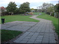 Small park just north of Hounslow East tube station in TW3 4ND