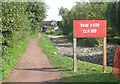 Tow Path Closed, Stourton, Staffordshire in DY7 6RR