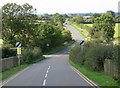 Descending Main Road near Redmile in NG13 0GH