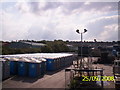 Portable toilets in Elliott Loohire depot in SN6 7JX
