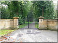 Gates to Trevalyn Hall in LL12 8SW