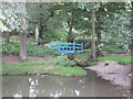 Footbridge in the river walk at Coughton Court in B49 5HL