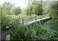 Footbridge south of Martyr Worthy in SO21 1ER