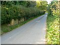 Road into Vernham Street, Hampshire in SP11 0LB