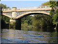 River Severn, Belvidere railway bridge in SY2 5WD