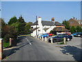 Looking N along Old Chapel Road to the Chequers pub in Crockenhill