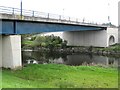 Bridge over Tawe river and paths in SA6 6AL