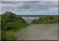 Approach to Ynyslas beach in SY24 5JX