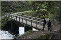 Footbridge below Grasmere outfall in LA22 9HQ