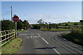 Crossroads on minor roads, Slyne in LA2 6JU