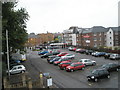 Aldershot Railway Station Car Park as seen from the footbridge between platforms in GU11 1RY