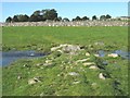 Causeway and footbridge on an ancient path leading to St Michael's Church in LL55 4RA