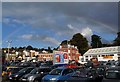 Rainbow over car park, St David's in EX4 4TH