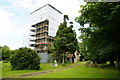 Great Wymondley church tower under repair in SG4 7EZ
